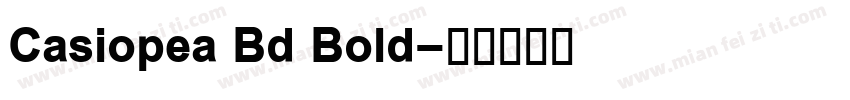 Casiopea Bd Bold字体转换